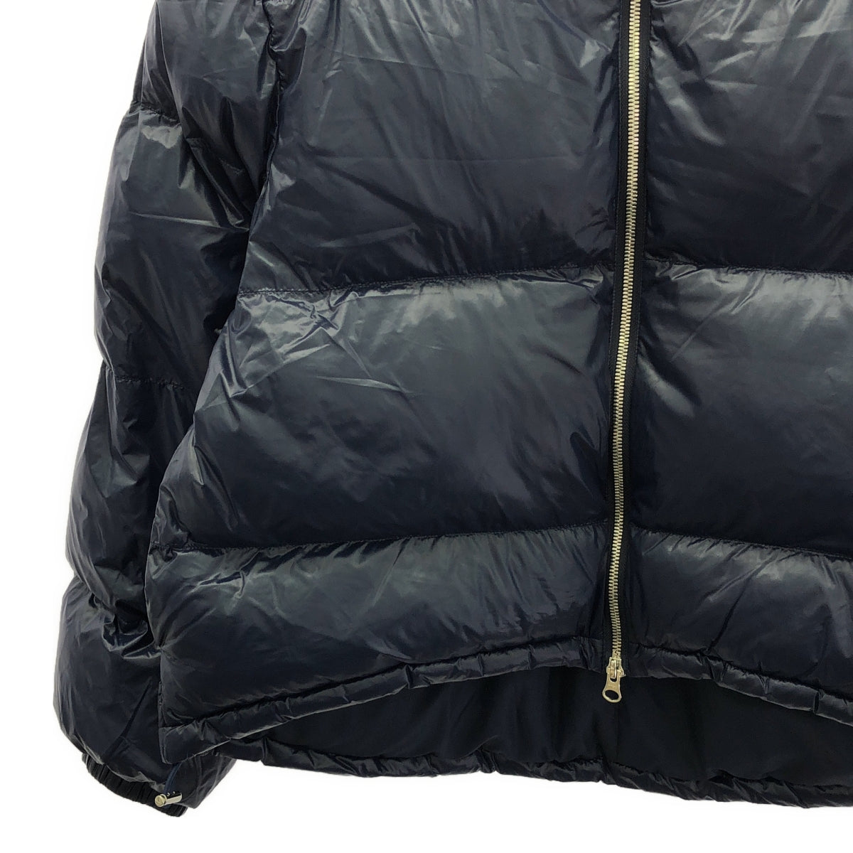 MIDIUMISOLID / 미디우미솔리드 | 안솜 드로우 스트링 풀 Zip 재킷 블루존 | 38 | 네이비 | 여성