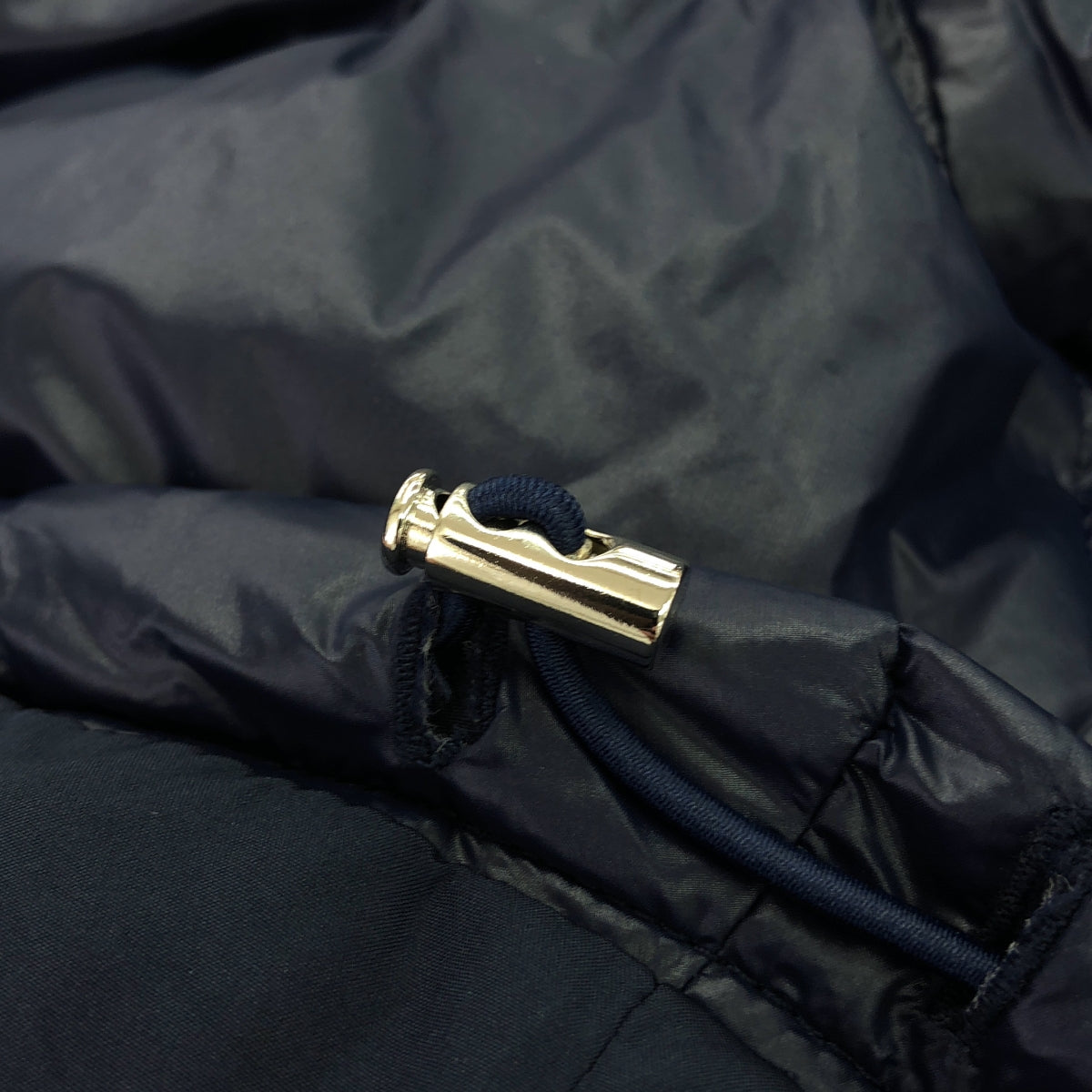 MIDIUMISOLID | 加墊抽繩全拉鍊外套外套 | 尺寸 38 | 海軍藍 | 女款