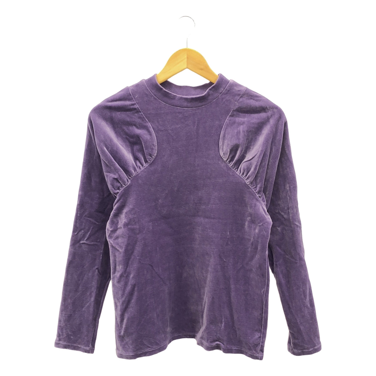 RHC 羅恩赫爾曼 |天鵝絨高領褶皺套頭衫剪裁和縫製 | XS |紫色 |女性的