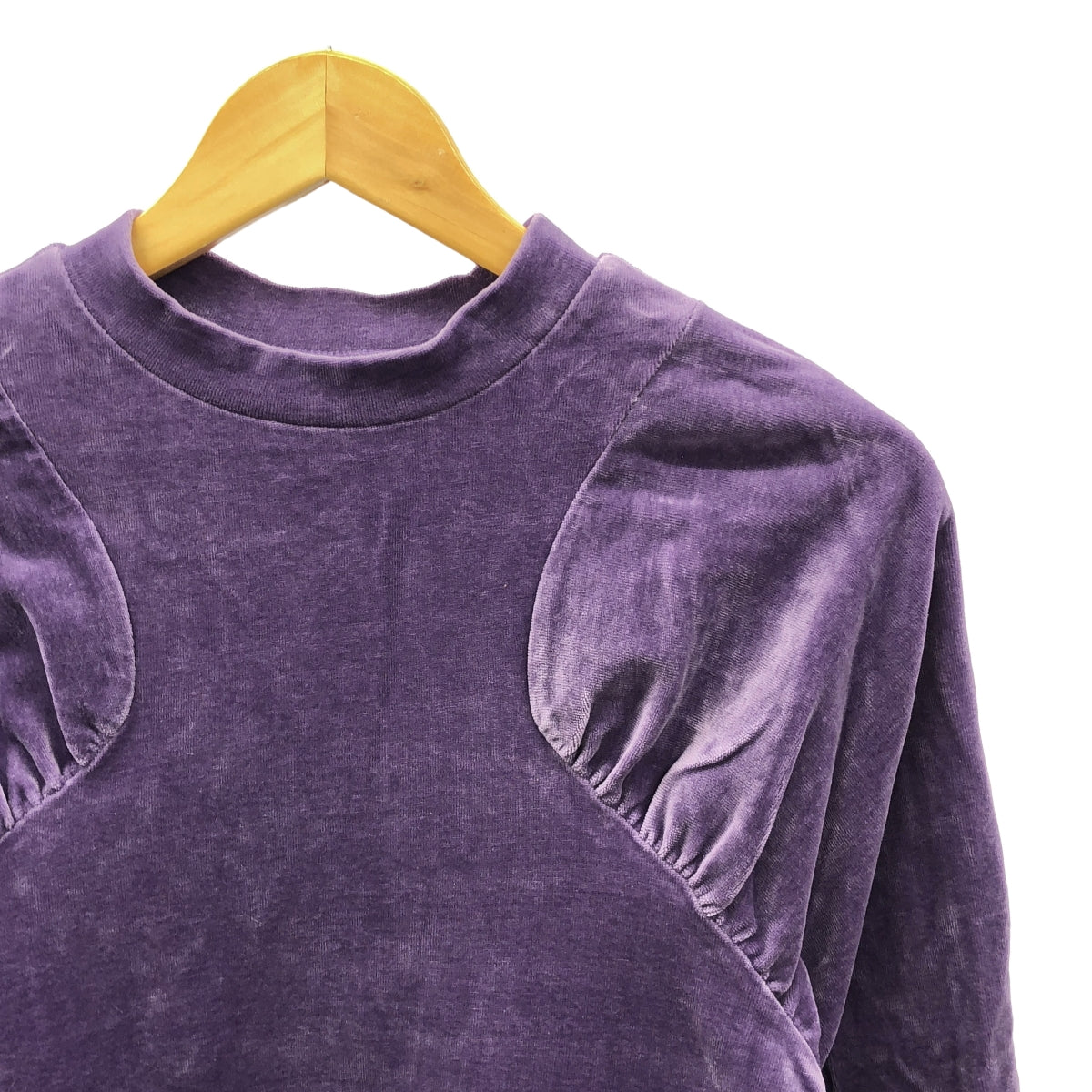 RHC 羅恩赫爾曼 |天鵝絨高領褶皺套頭衫剪裁和縫製 | XS |紫色 |女性的