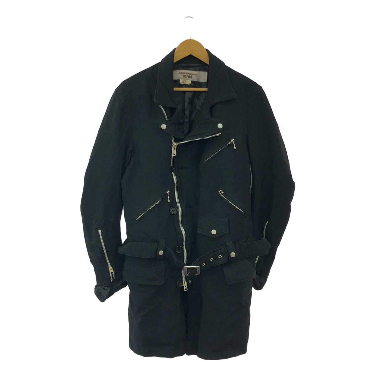 [品相良好] JUNYA WATANABE MAN | 2023秋冬 | Ester Serge 產品染色騎士外套 | S |黑色 |男士