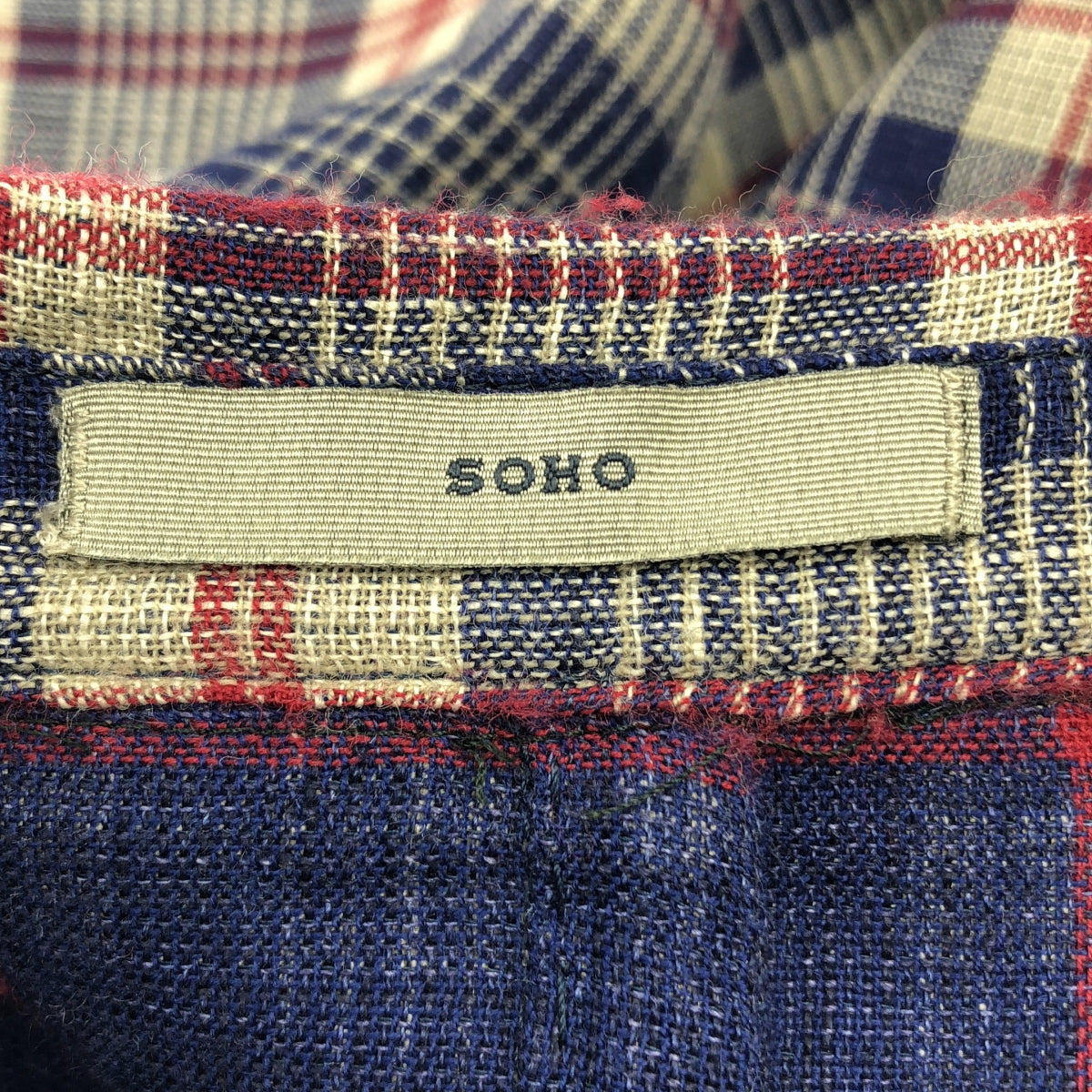 BOGLIOLI / ボリオリ | リネン ウール チェック テーラードジャケット | 46 | メンズ