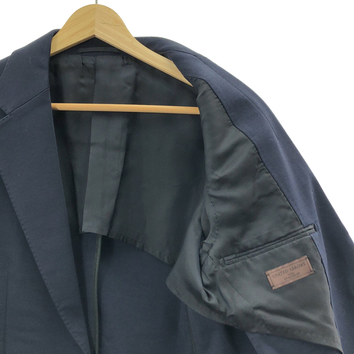 [狀況極佳] UNITED ARROWS | 彈性修身外套 | 尺寸 46 | 海軍藍 | 男款