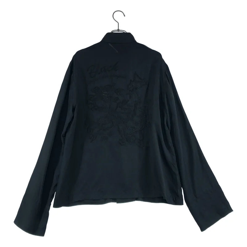 BLACK COMME des GARCONS / ブラックコムデギャルソン | 2021SS | 刺しゅう スーベニア チャイナシャツ | L | メンズ