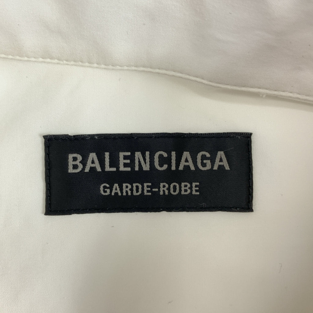 BALENCIAGA / バレンシアガ | 2022SS | オーバー ロングシャツ ワンピース | 34 | ホワイト | レディース