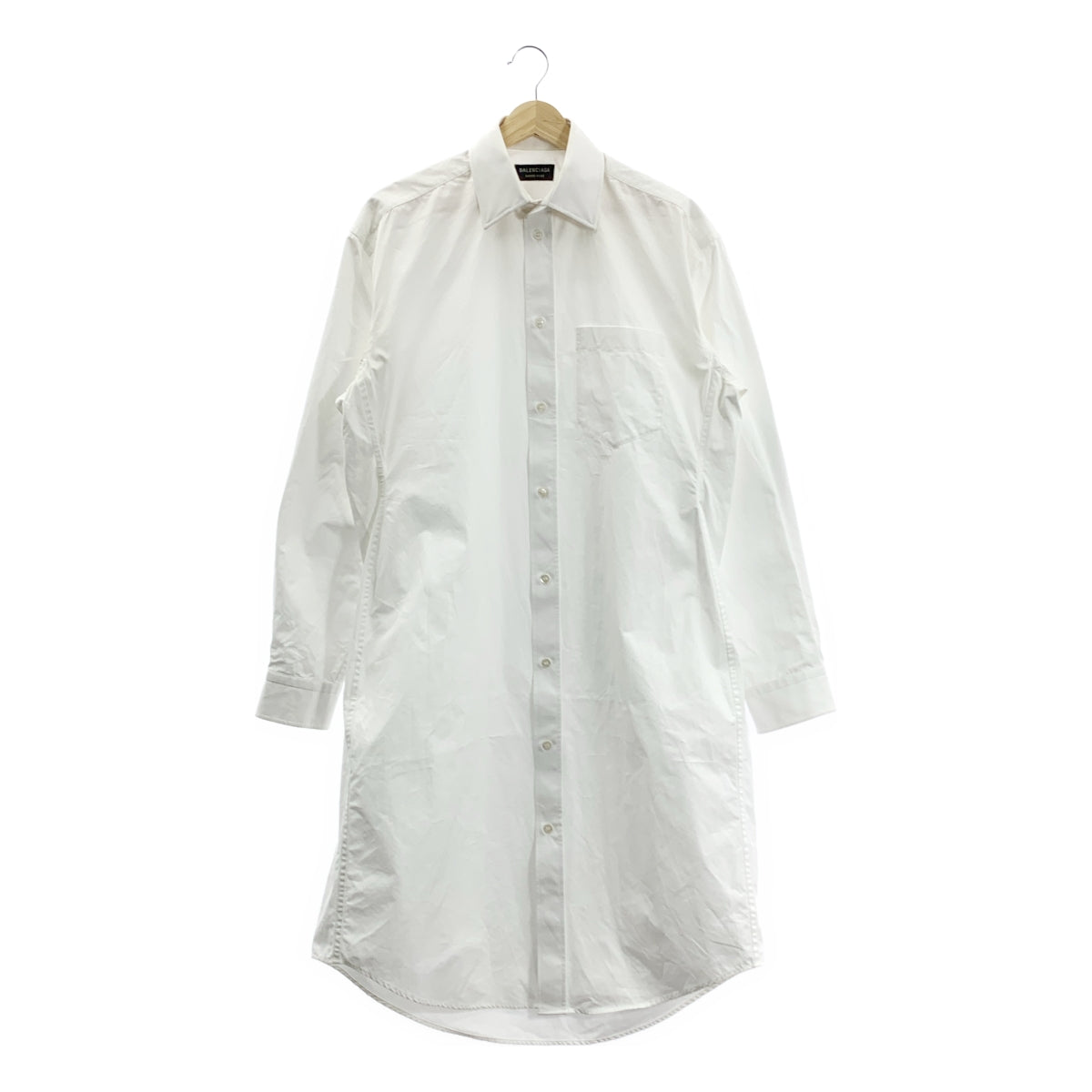 BALENCIAGA / バレンシアガ | 2022SS | オーバー ロングシャツ ワンピース | 34 | ホワイト | レディース