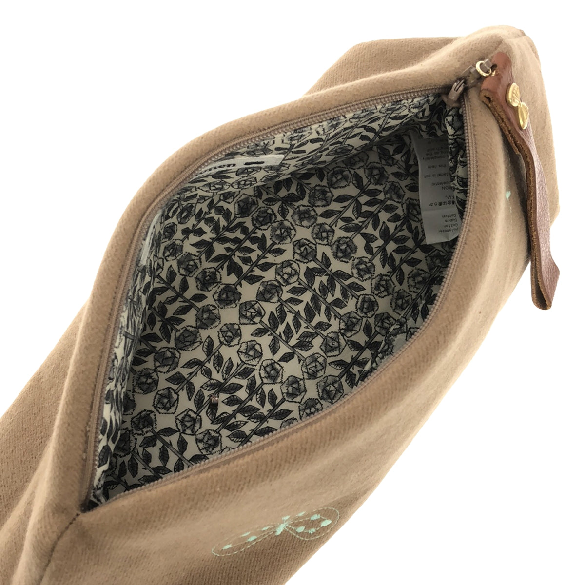 美品】 mina perhonen / ミナペルホネン | quartz pouch choucho ポーチ | brown – KLD