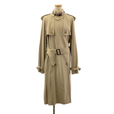 HERMES / 헤르메스 | by Jean Paul Gaultier 골치에 / 백플리츠 트렌치 코트 켈리 브래킷 포함 | 42 |