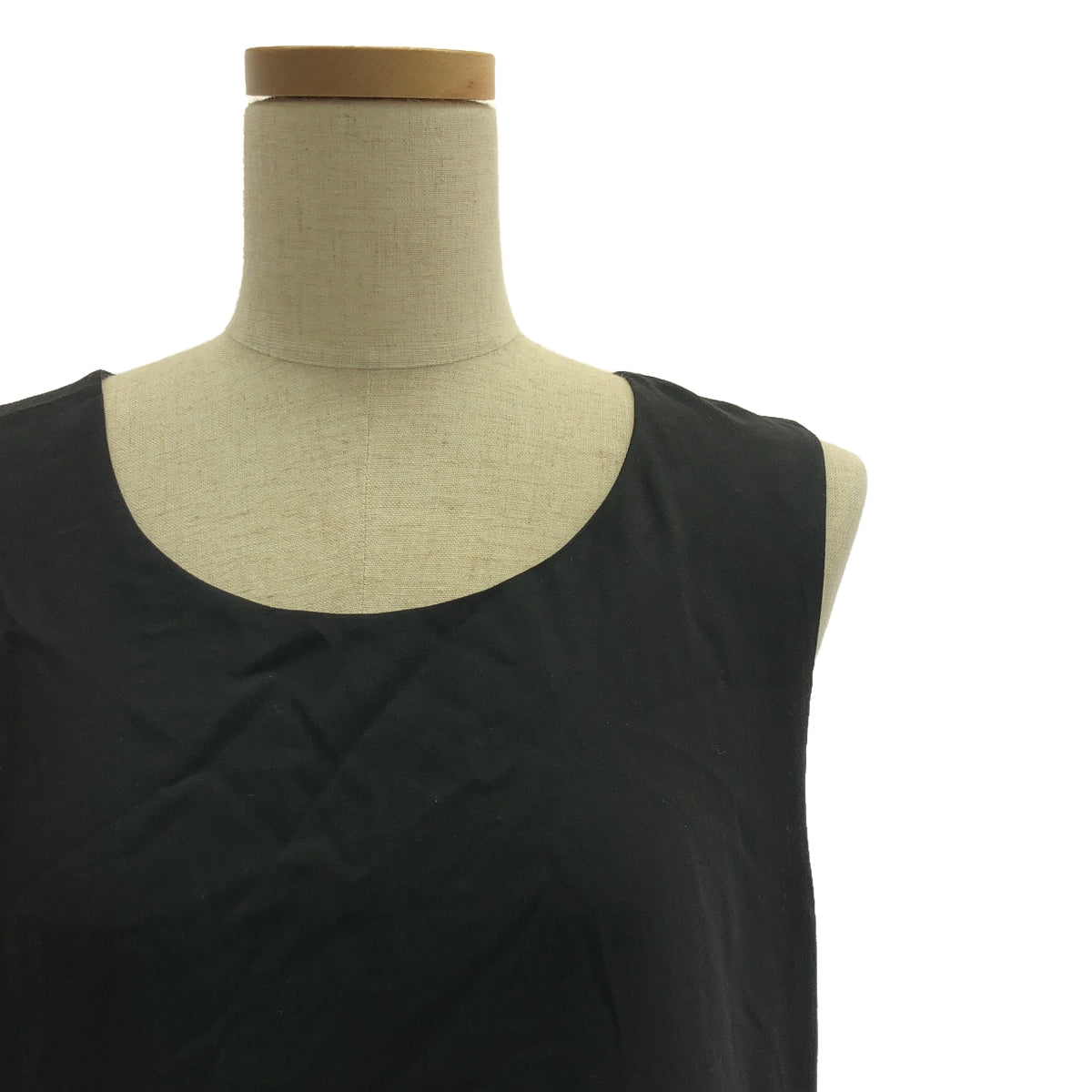 [Good Condition] Y's / Y's Yohji Yamamoto | SLEEVELESS WRAP TOP Cutwork Lace Blouse | 2 | Black | Women's