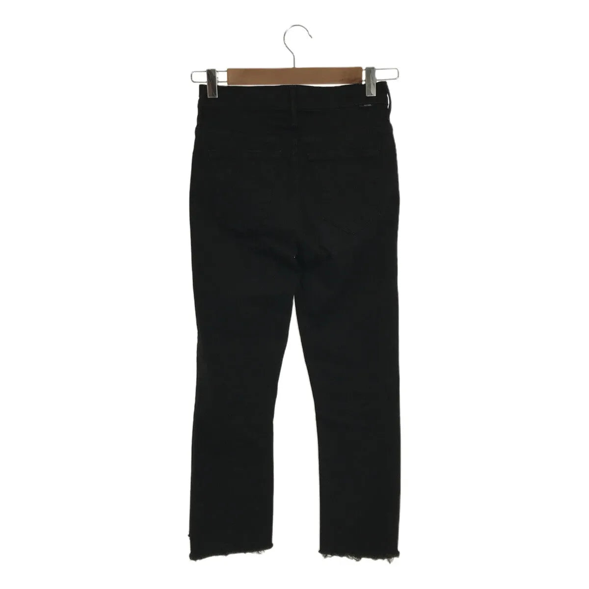 [品相良好] Deuxieme Classe | 2021春夏 | BLACK INSIDER CROP Insider Crop 磨邊牛仔褲 | 24 |黑色 |女性的