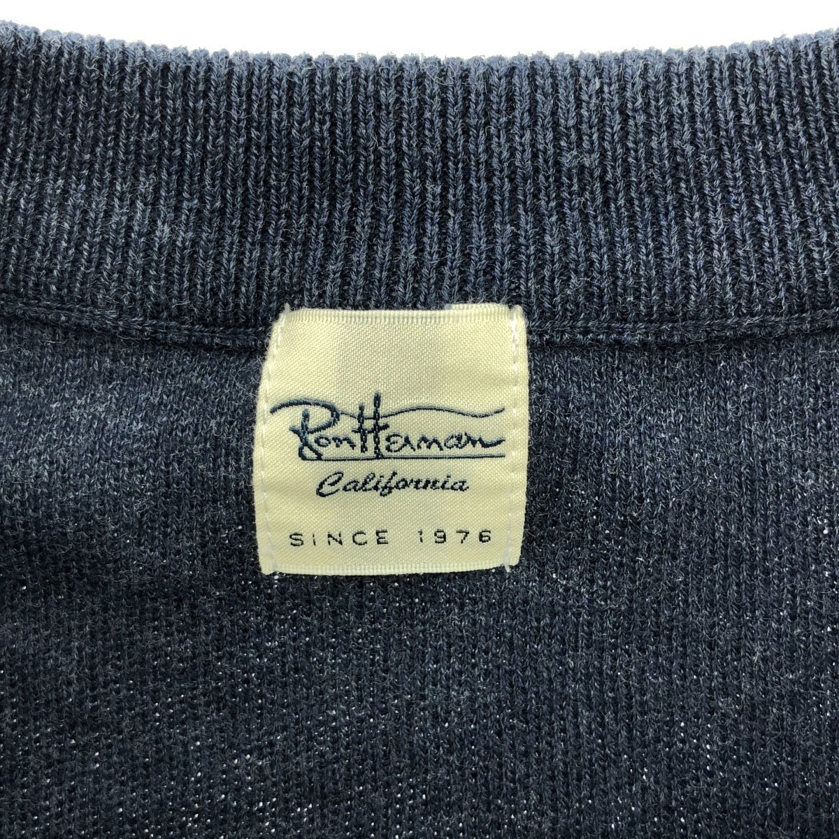 羅恩赫爾曼 |棉質圓領針織套頭衫 | XS |海軍 |女性的