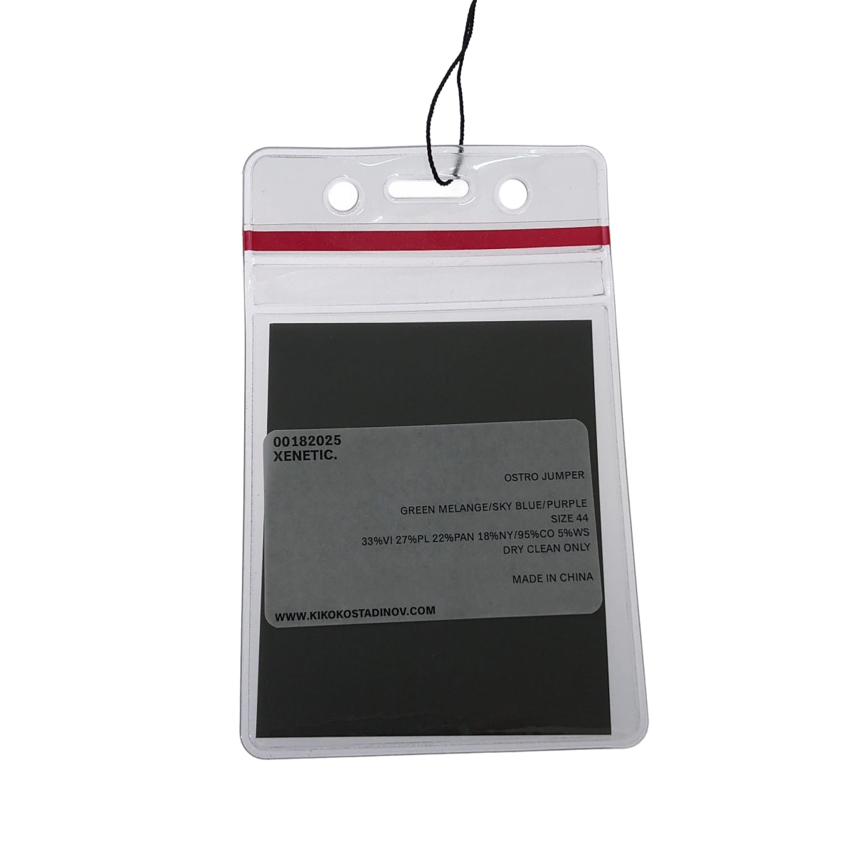 【新品】  Kiko Kostadinov / キココスタディノフ | 2025SS | OSTRO JUMPER カシミヤ混 ライン クルーネックニット | 44 | グリーン×ブルー×パープル | メンズ