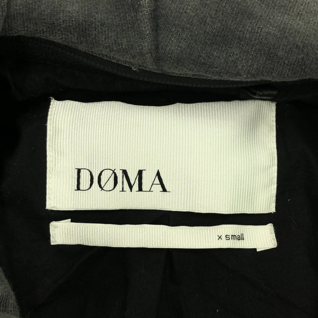 DOMA / ドマ | HOODIEダブルライダースジャケット | XS | ブラック/グレー | レディース