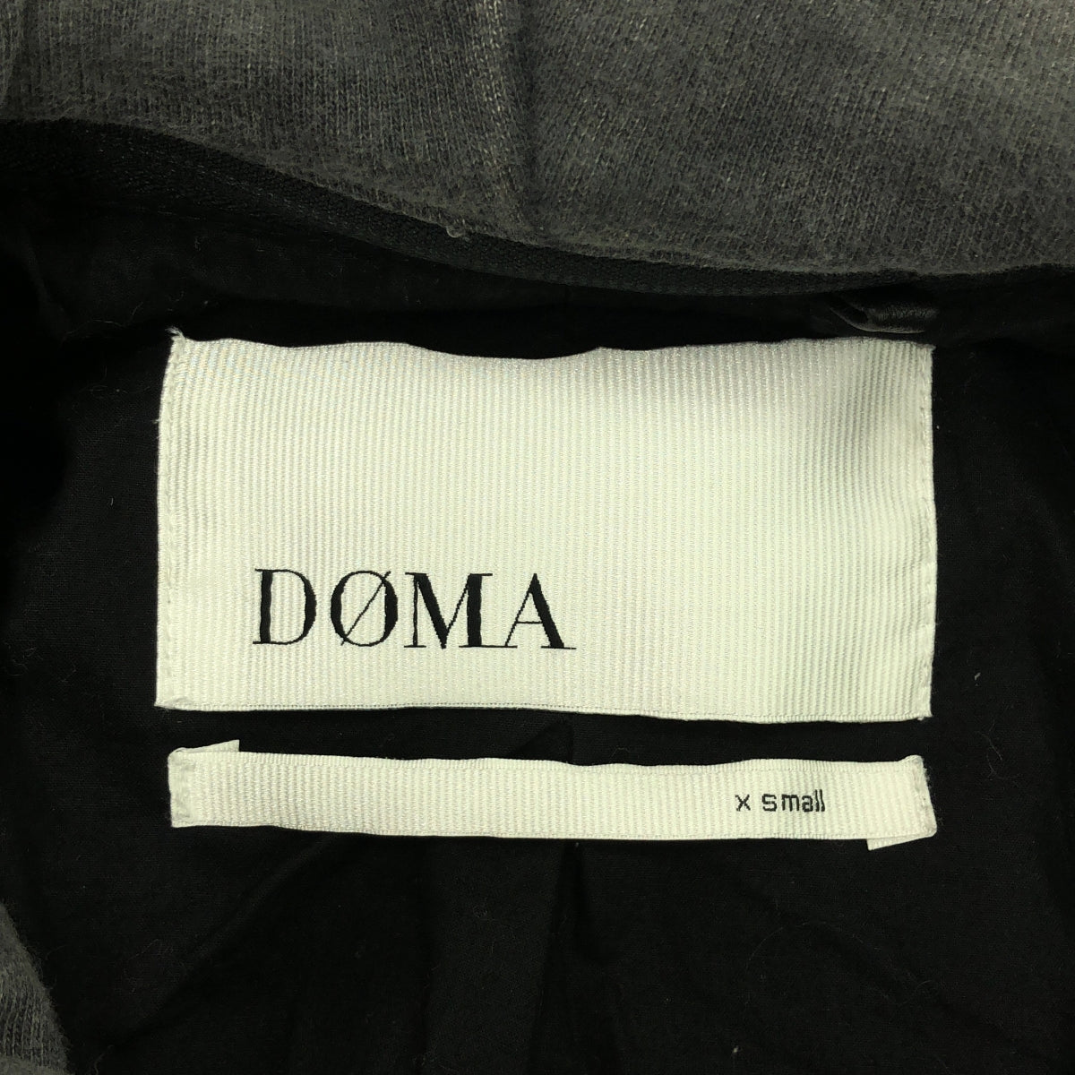 DOMA / ドマ | HOODIEダブルライダースジャケット | XS | ブラック/グレー | レディース