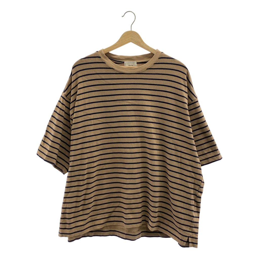 EVCON / エビコン | BORDER WIDE S/S TEE / ボーダー オーバーシルエット Tシャツ カットソー | 3 | メンズ
