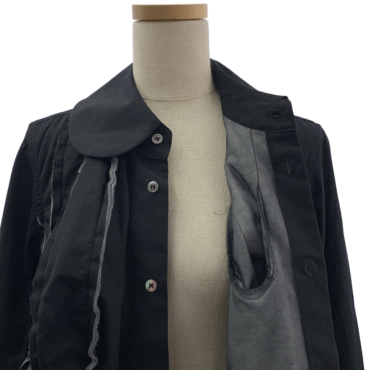 COMME des GARÇONS | 2017 秋冬 | 棉質圓領反穿襯衫 | XS 碼 | 女款