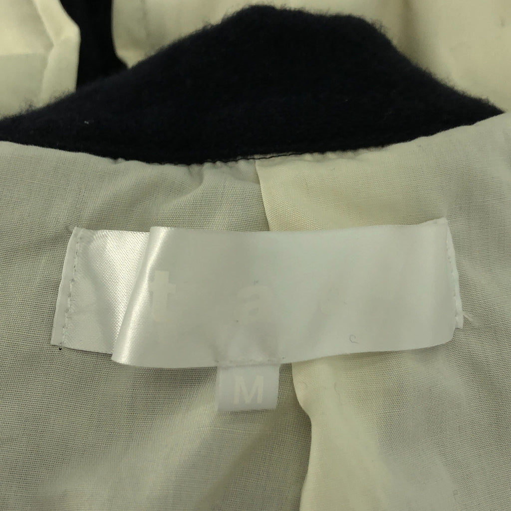 tao COMME des GARCONS / タオコムデギャルソン | 2023AW | ウール 縮絨 変形 スタンドカラー シングル ロングジャケット / 総裏地 | M | レディース