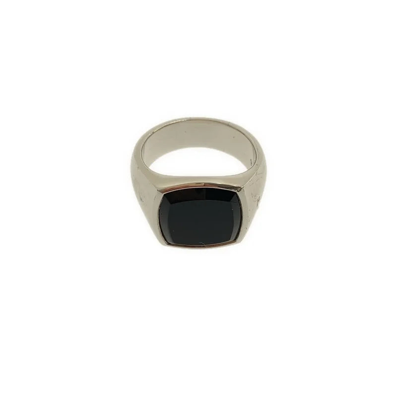 【美品】  TOM WOOD  / トムウッド | Kay Ring Polished Onyx / ポリッシュ オニキス ケイリング | シルバー /ブラック | メンズ