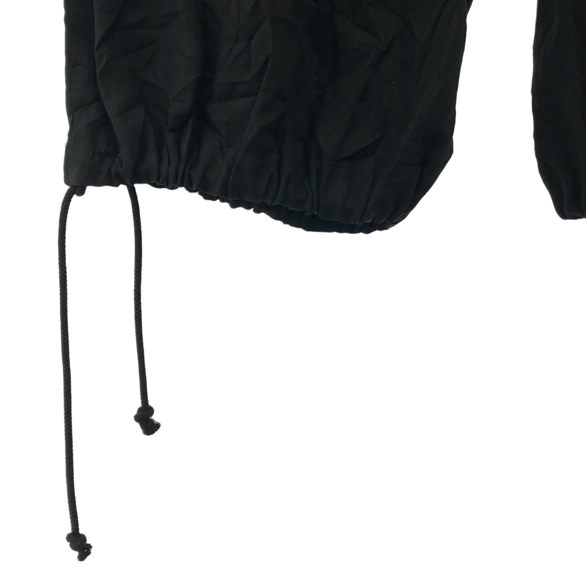 YOHJI YAMAMOTO POUR HOMME / ヨウジヤマモトプールオム | 2019SS | ワッシャー ドローストリング タック ワイドバルーンパンツ | 2 | ブラック | メンズ
