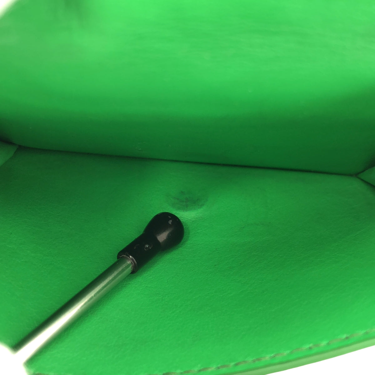 葆蝶家 (BOTTEGA VENETA) | 編織皮革三折皮夾 | 黑色/綠色 | 女士