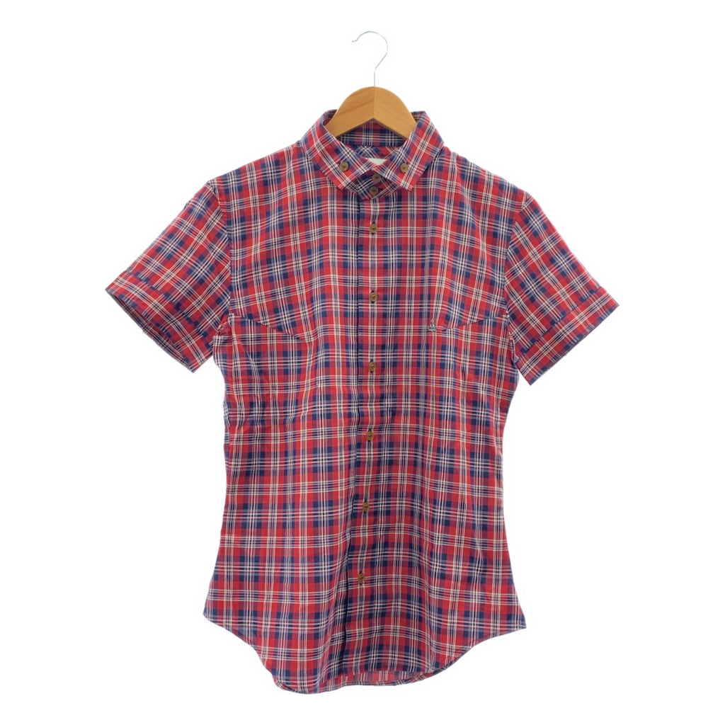 Vivienne Westwood 男裝 | 棉質格紋短袖襯衫 | 44碼 | 男士