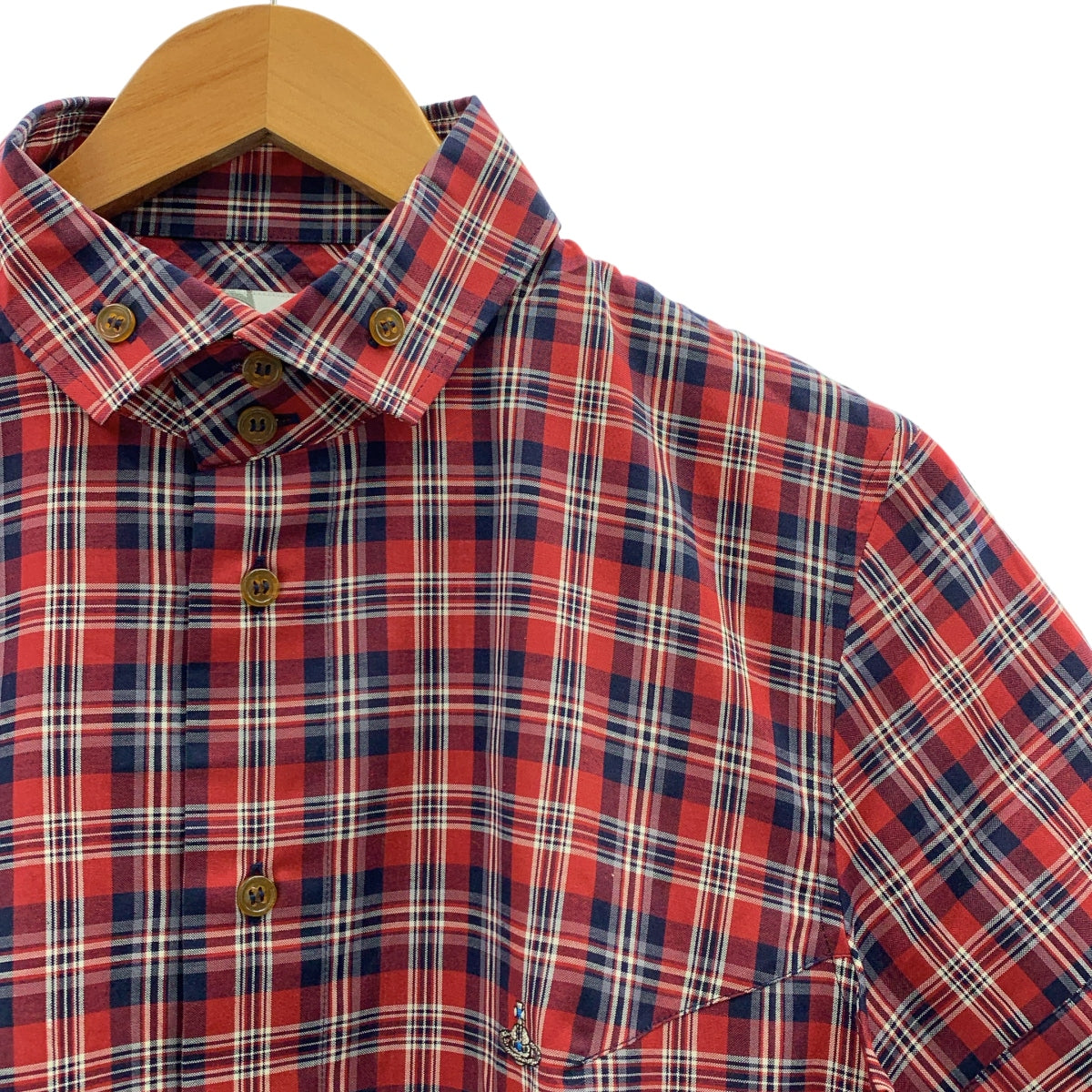 Vivienne Westwood 男裝 | 棉質格紋短袖襯衫 | 44碼 | 男士