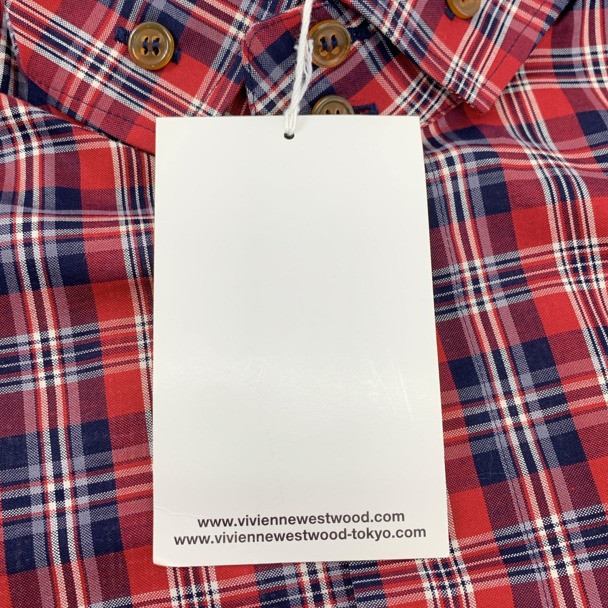 Vivienne Westwood 男裝 | 棉質格紋短袖襯衫 | 44碼 | 男士