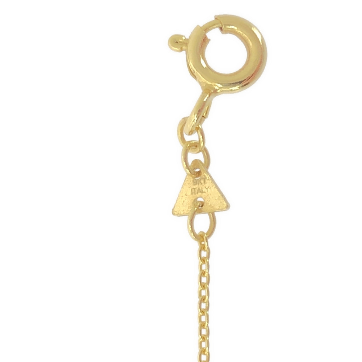 【미품】 ALIITA / 아리타 | 9KYG MIAU 초콜릿 에나멜 골드 목걸이 | 골드 / 브라운 | 여성