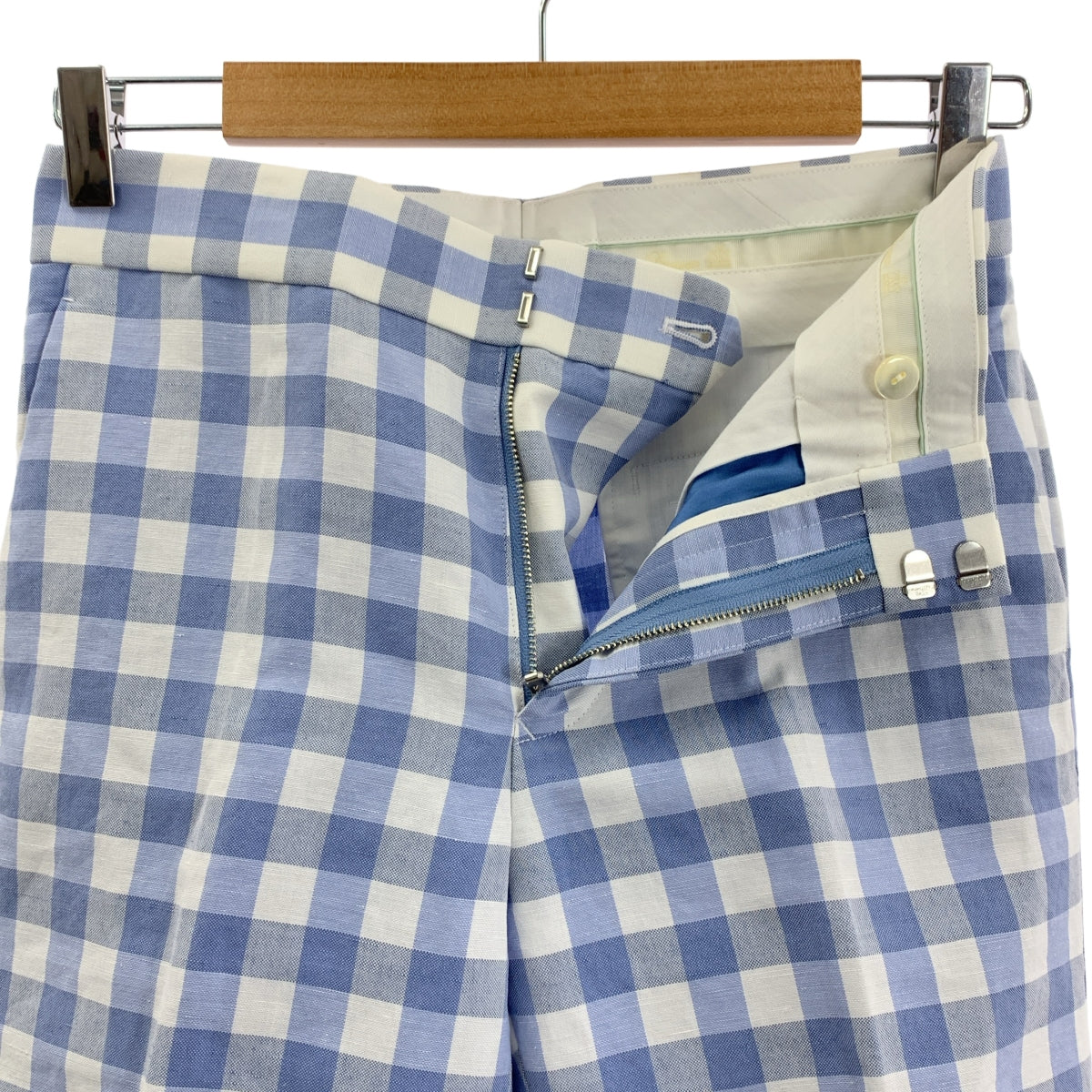 Drawer | 2022SS | 格紋直筒九分褲 | 尺寸 34 | 女款