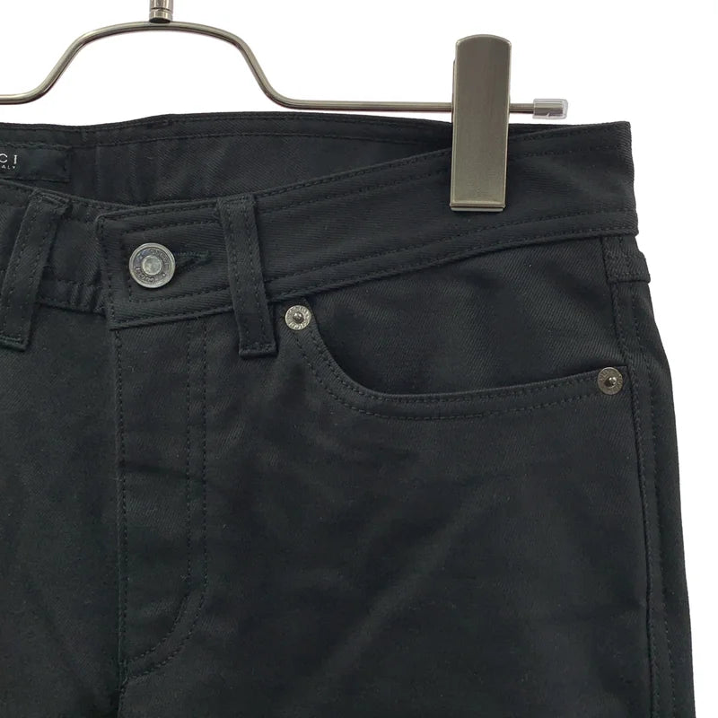 GUCCI / グッチ | バック ロゴ刺しゅう ストレッチ スキニーパンツ | 40 | レディース