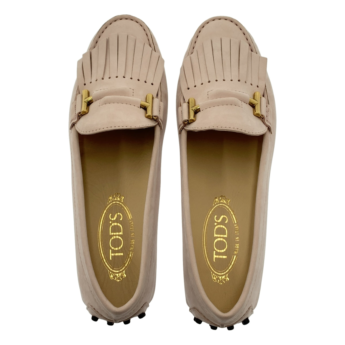 TOD'S / 토즈 | 프린지 가죽 드라이빙 슈즈 | 38 1/2 |