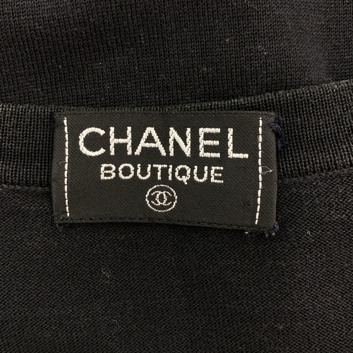 CHANEL / 샤넬 | 코튼 리브 티셔츠 컷소우 | 42 | 여성