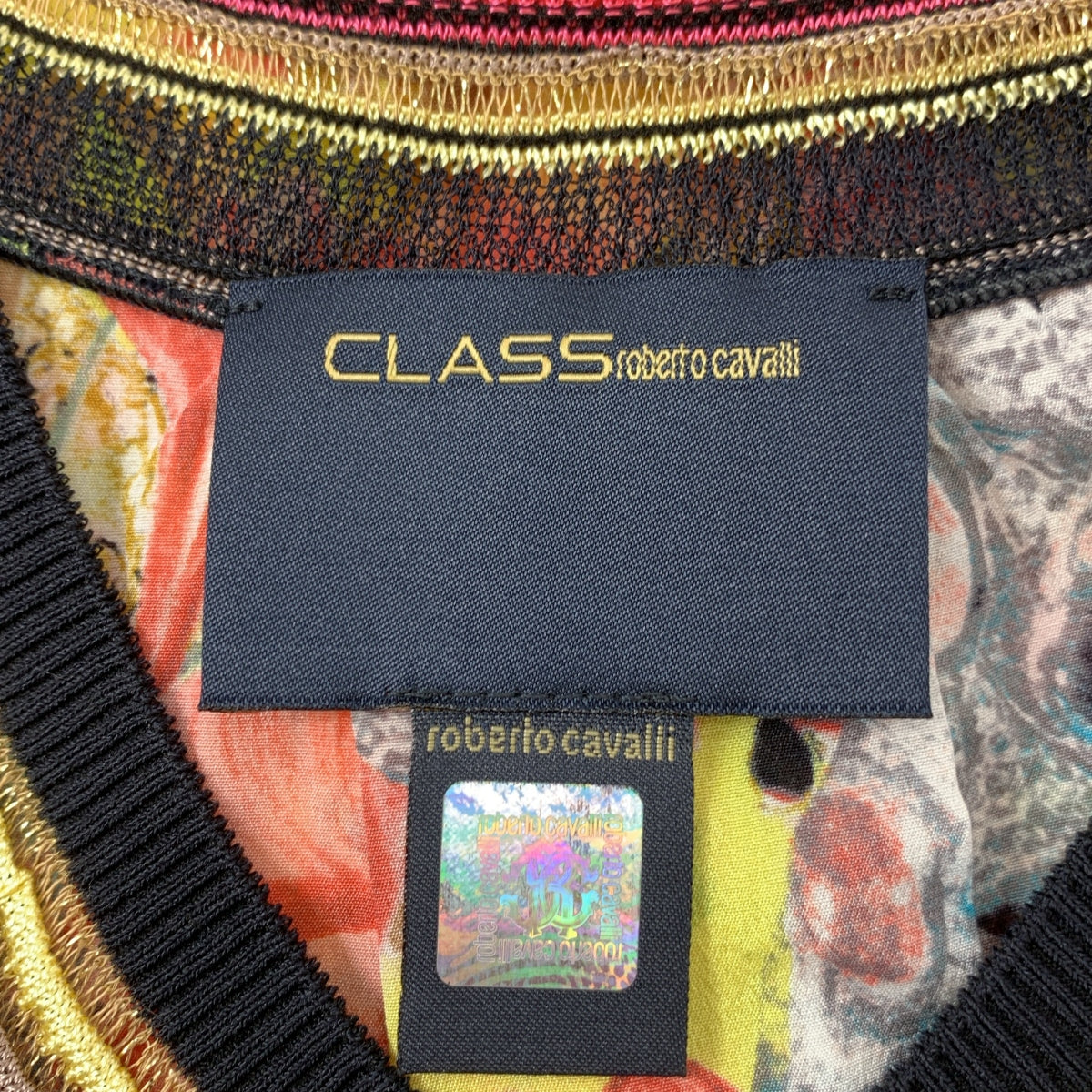 CLASS Roberto Cavalli | 滿花無袖連身裙與襯衫 | 尺寸 38 | 女款