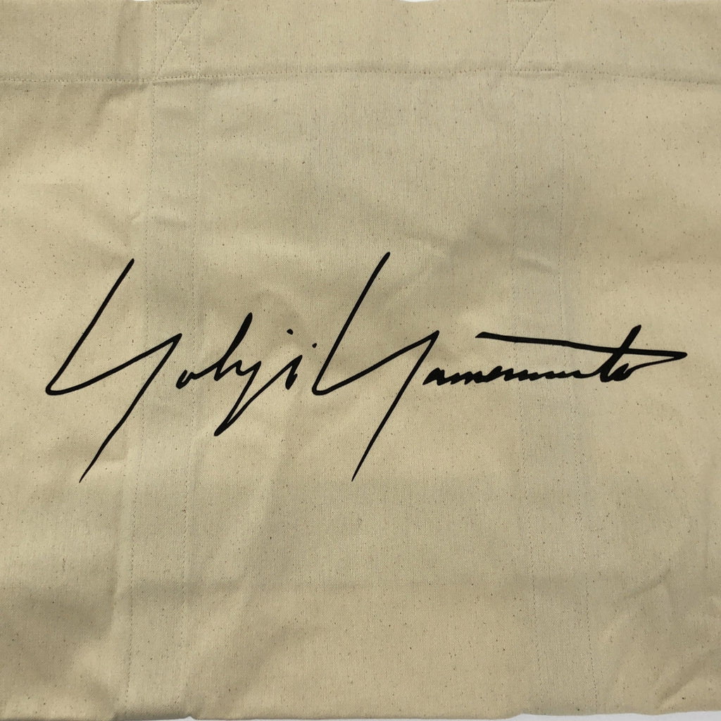 【美品】  YOHJI YAMAMOTO / ヨウジヤマモト | ロゴプリント キャンバス トートバッグ | アイボリー | レディース