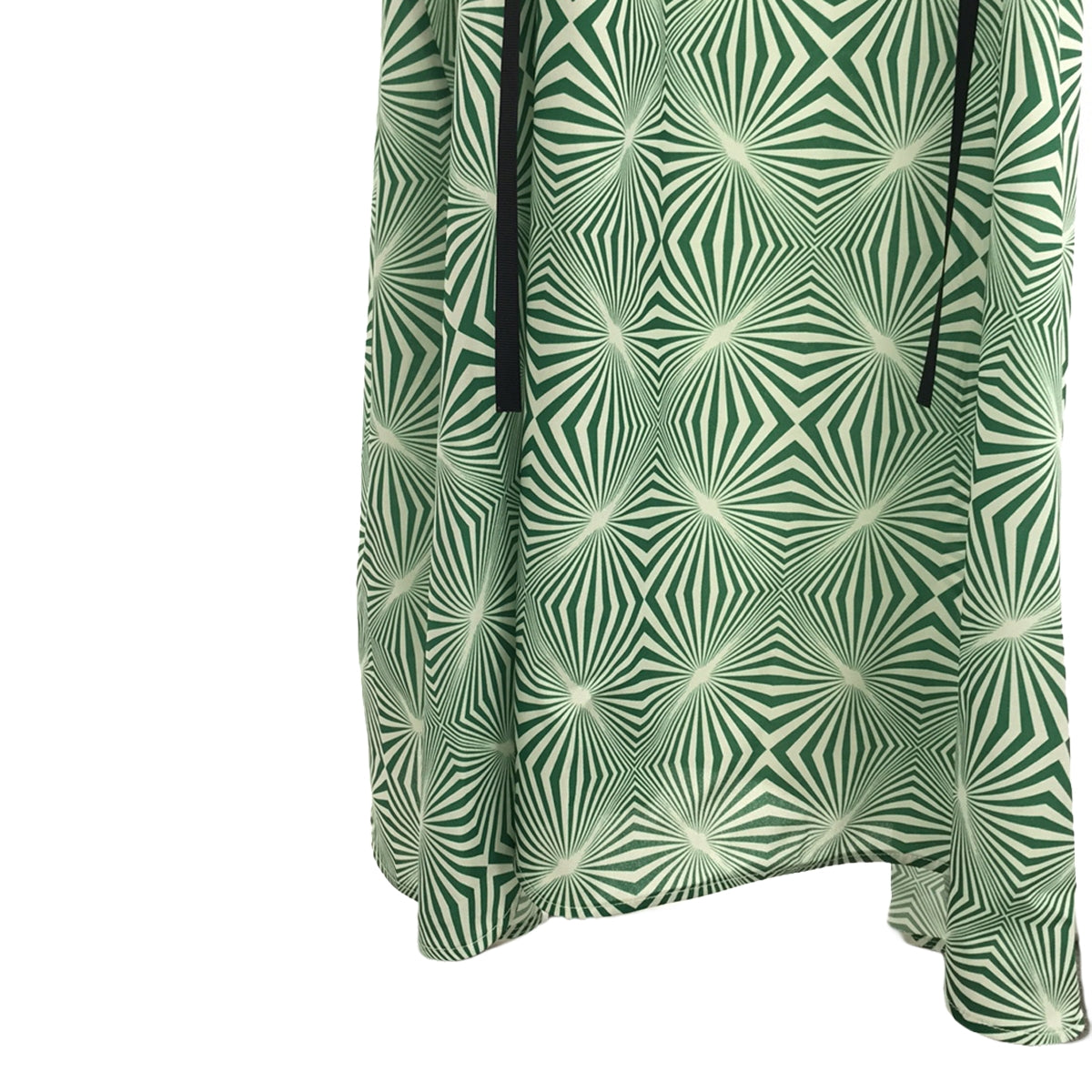 【美品】  RENATA BRENHA / レナータブレナ | ギャザー アシンメトリーロングワンピース | S | グリーン/ブルー/ホワイト | レディース