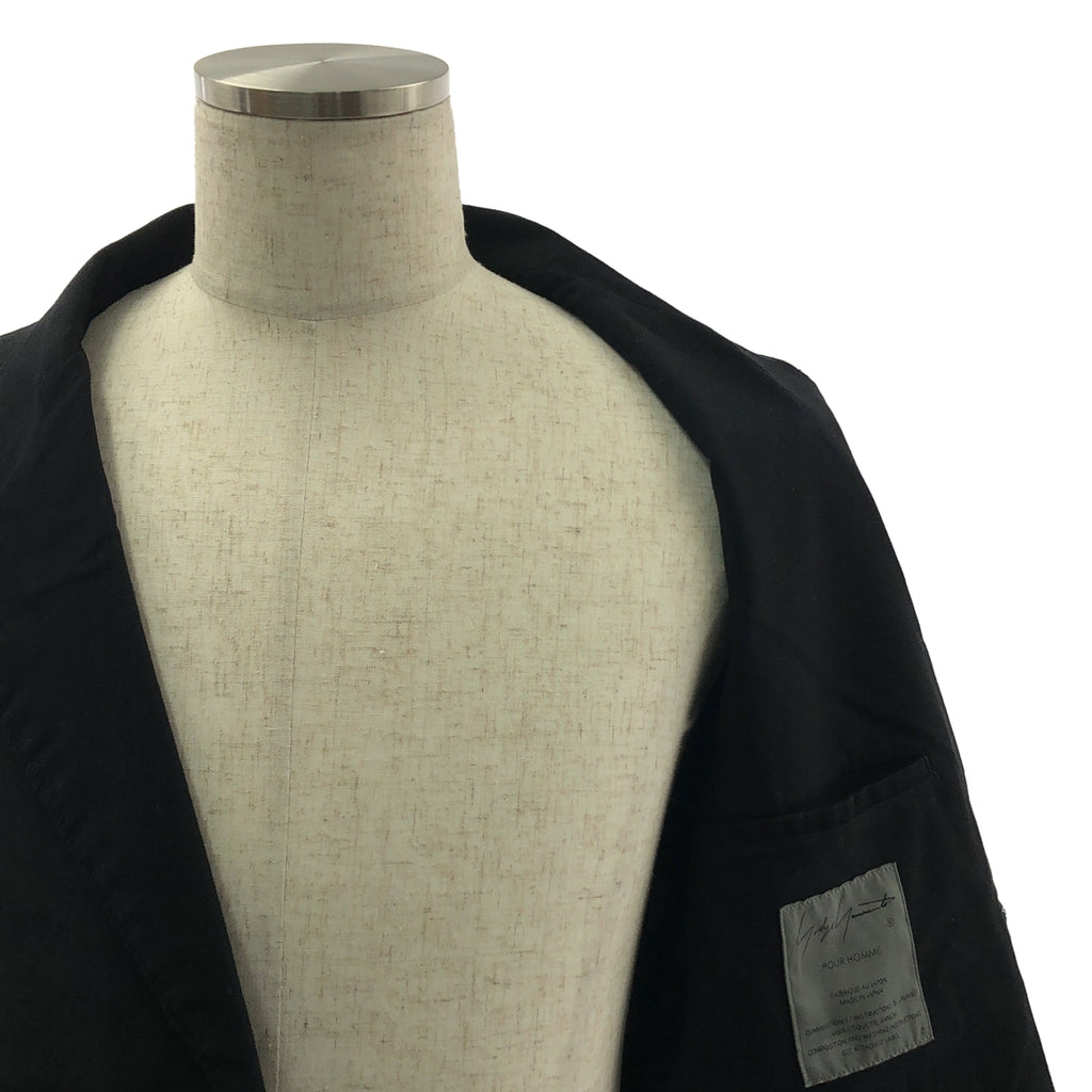 YOHJI YAMAMOTO POUR HOMME / 요우지야마모토 풀 옴므 | 2024SS | 싱글 브레스트 오버 재킷 | 2 |
