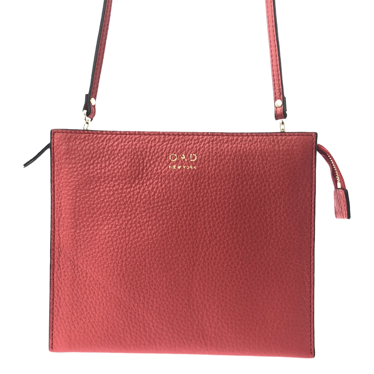 【新品】  OAD NEW YORK / オーエーディーニューヨーク | レザー 2WAY ショルダーバッグ | レッド | レディース