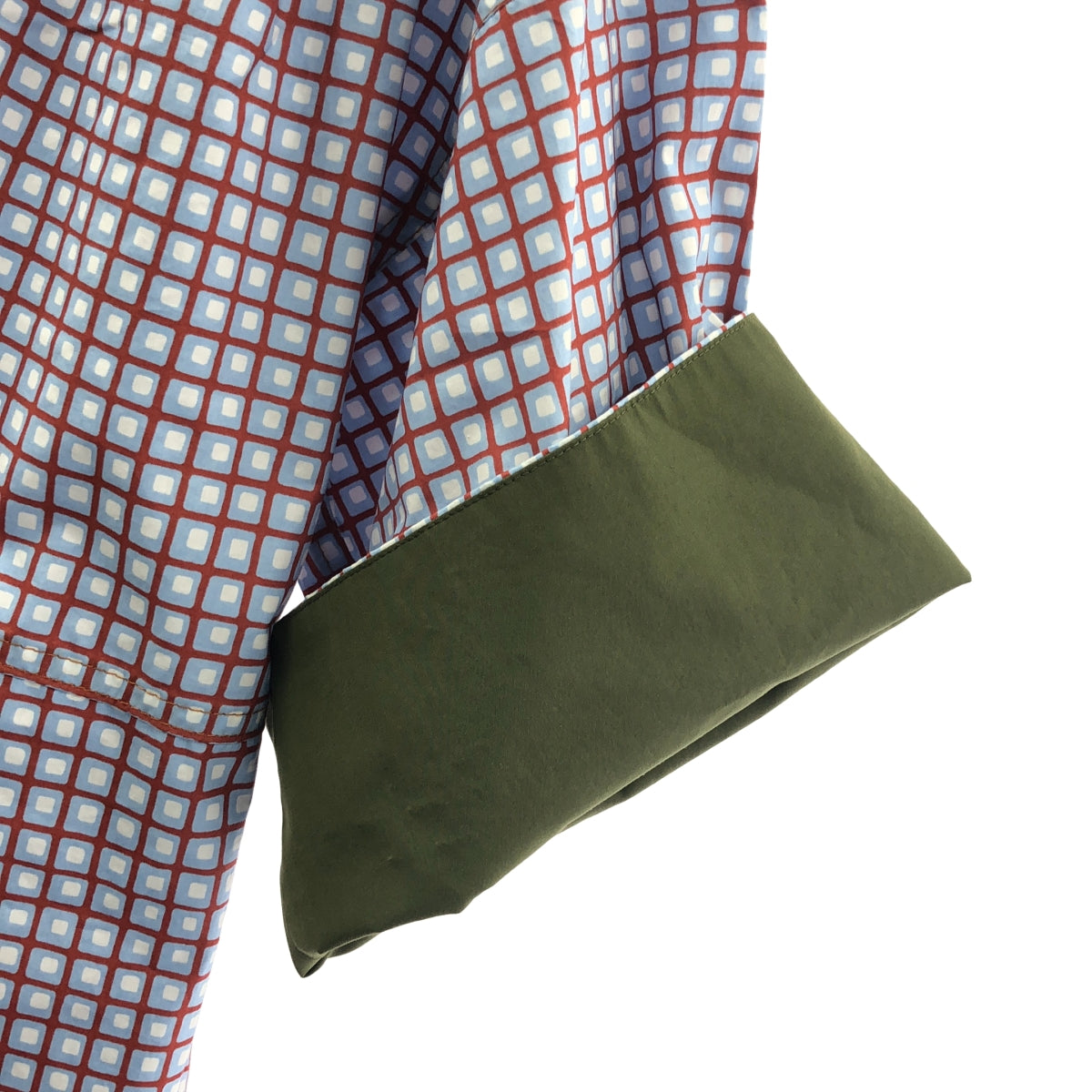 MARNI | 2020 春夏系列 | 印花寬鬆後擺褶皺襯衫裙 | 40碼 | 女裝