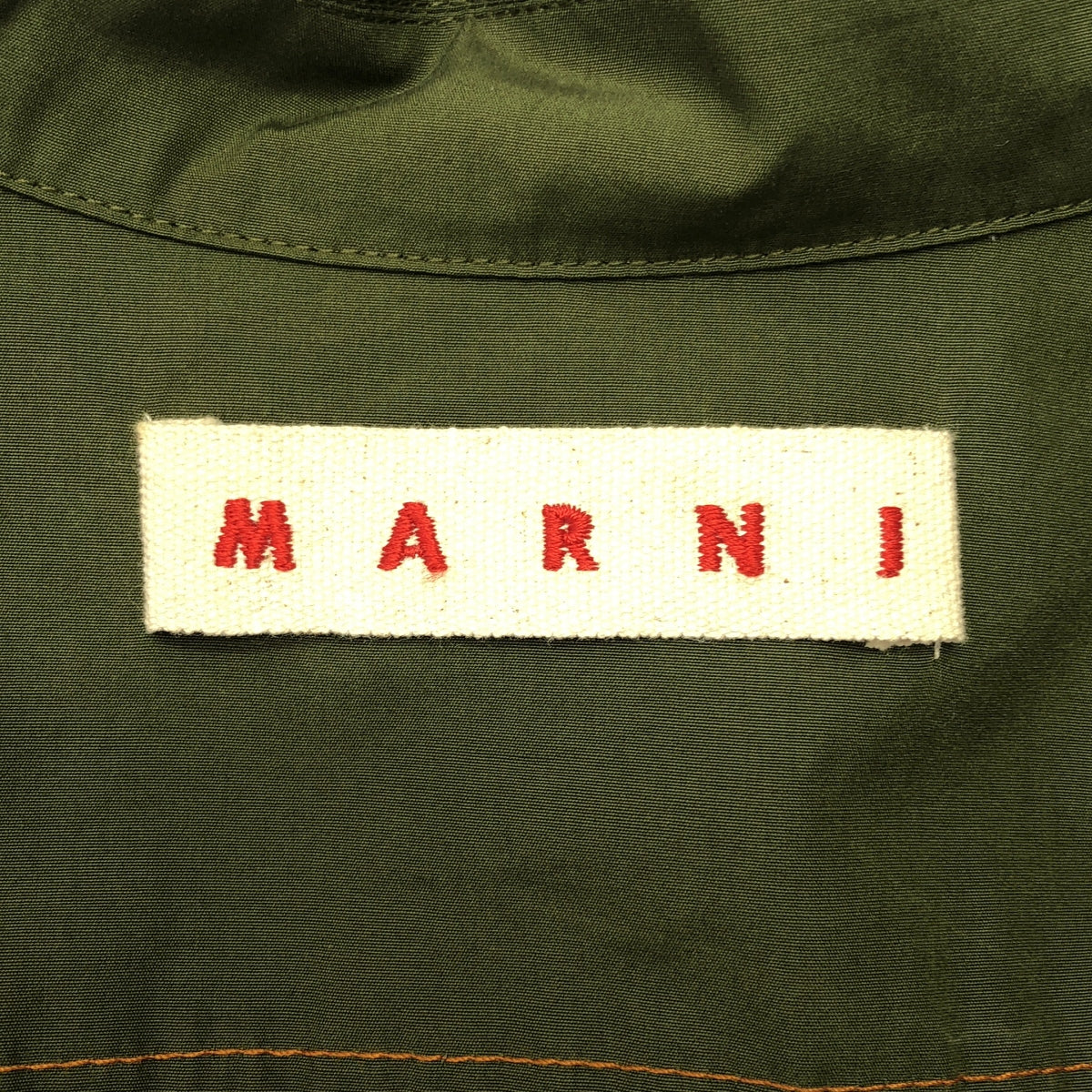 MARNI | 2020 春夏系列 | 印花寬鬆後擺褶皺襯衫裙 | 40碼 | 女裝
