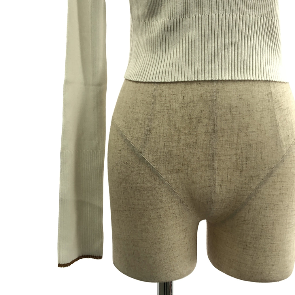 Mame Kurogouchi / マメクロゴウチ | 2024AW | Kintsugi Crew Neck Knitted Top 金継ぎ リブ ニット | 2 | レディース