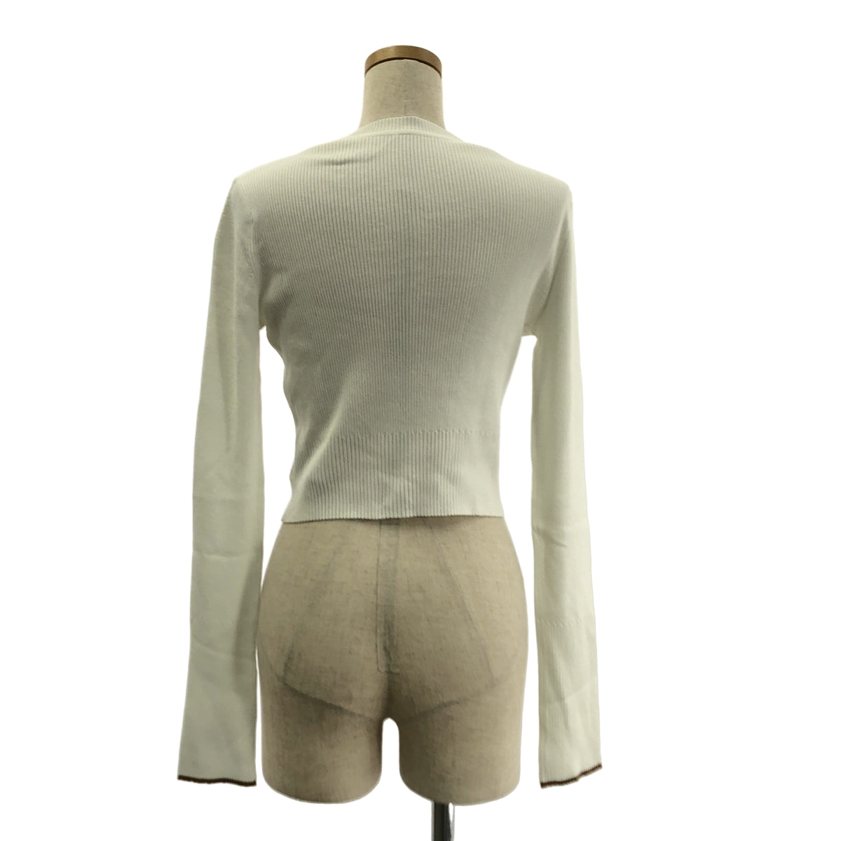 Mame Kurogouchi / マメクロゴウチ | 2024AW | Kintsugi Crew Neck Knitted Top 金継ぎ リブ ニット | 2 | レディース