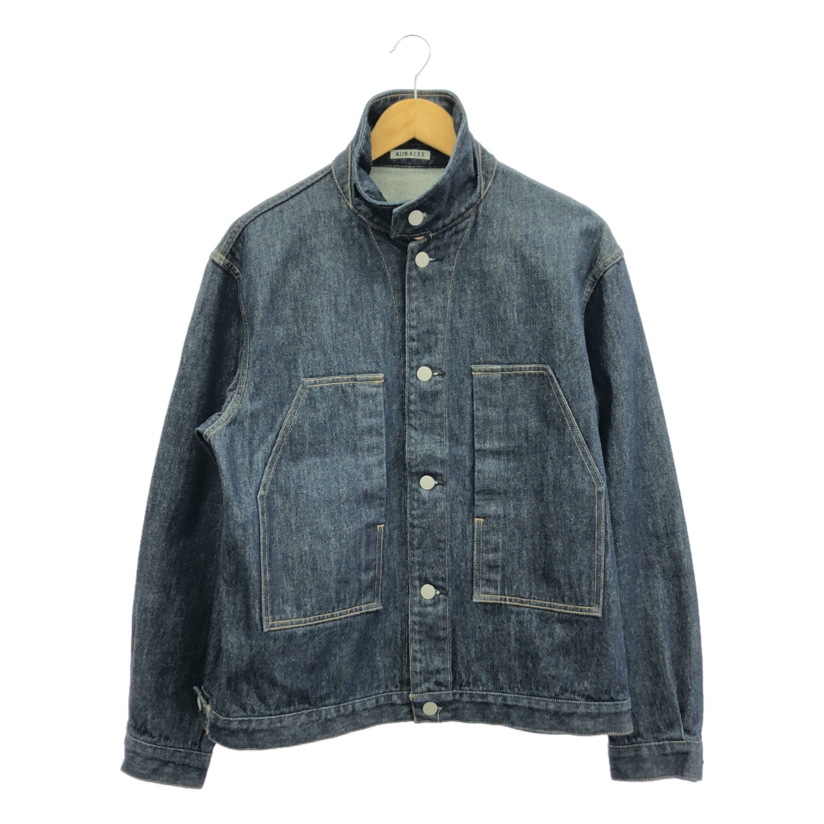 AURALEE / オーラリー | HARD TWIST DENIM BLOUZON デニムジャケット | 3 | メンズ