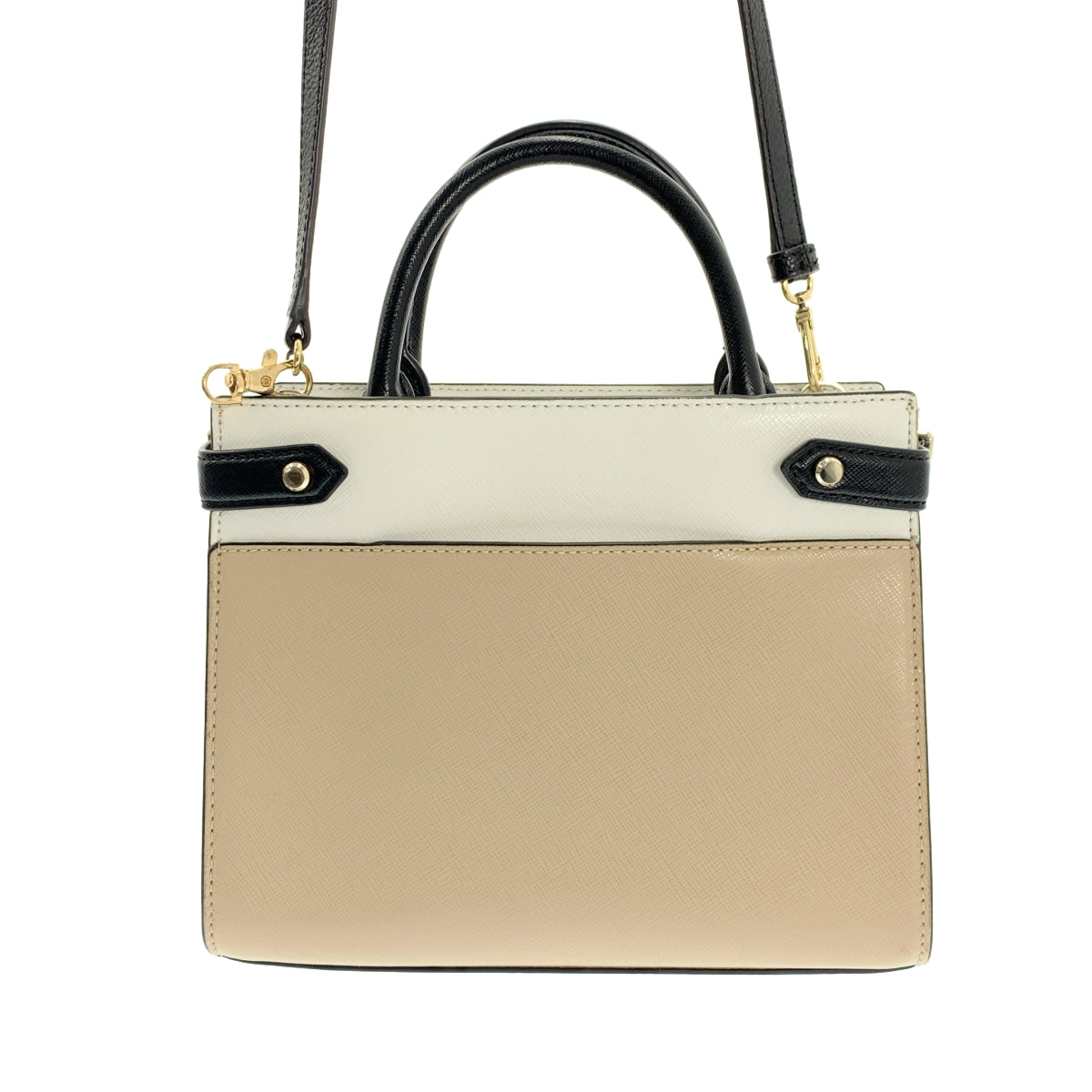 KATE SPADE / 케이트 스페이드 | 2톤 핸드 숄더백 | 베이지 / 화이트 | 여성