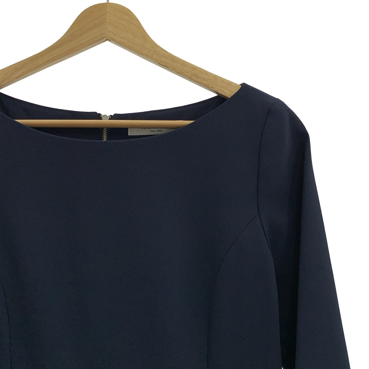 ADORE / アドーア | ポリエステル タックスカート ワンピース | 36 | ネイビー | レディース