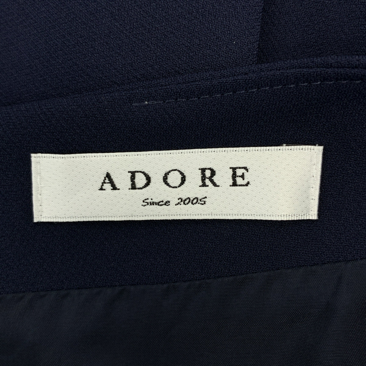 ADORE | 聚酯褶裙洋裝 | 36碼 | 海軍藍 | 女款