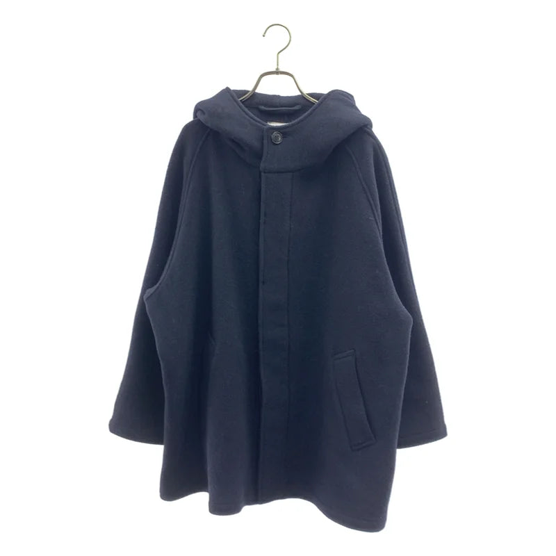 HTS / エイチティーエス | ウール フライフロント シングルコート フーディ | 42 | レディース