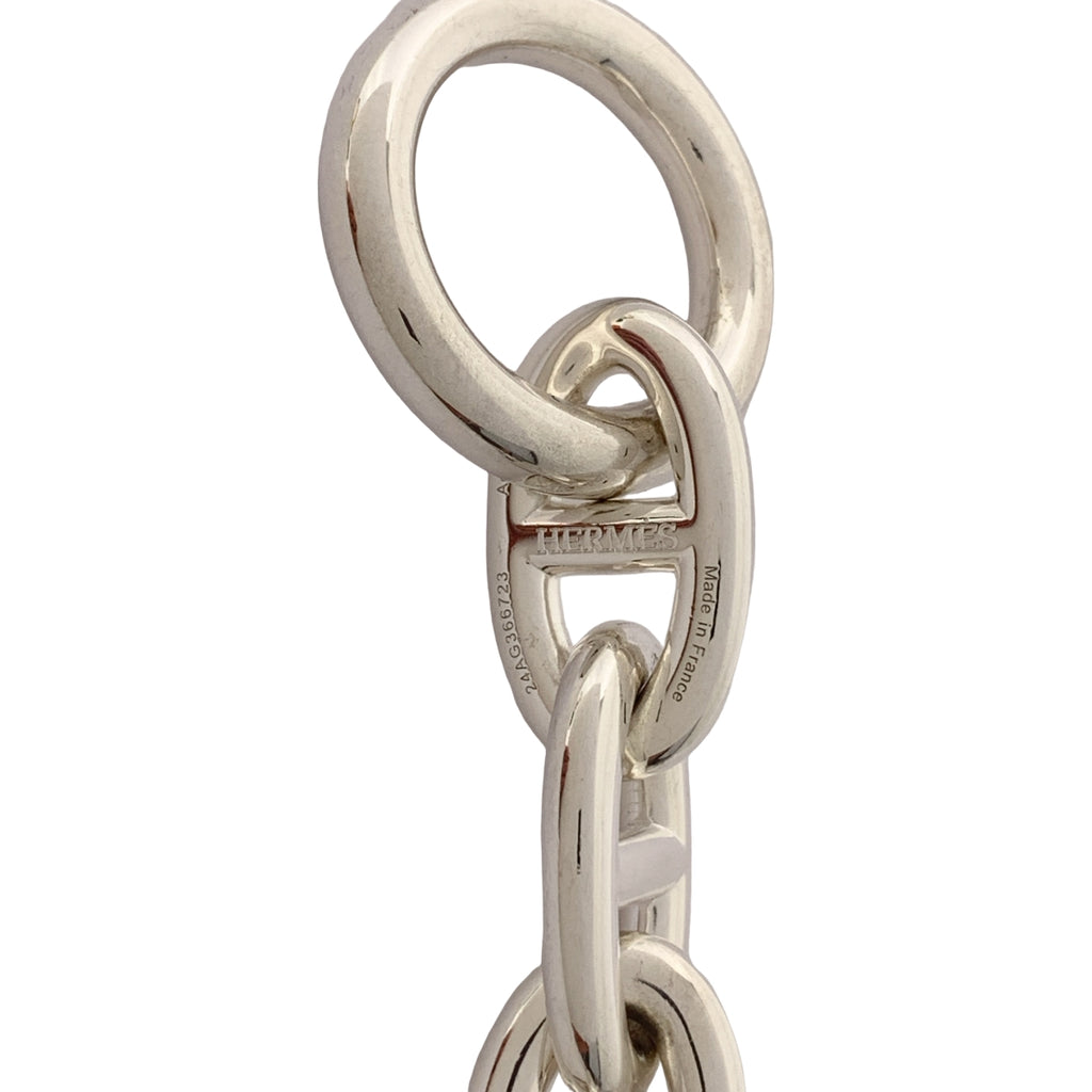 【新品】  HERMES / エルメス | Chaine d'Ancre シェーヌダンクルTGM SV925 ブレスレット 12コマ | シルバー | メンズ