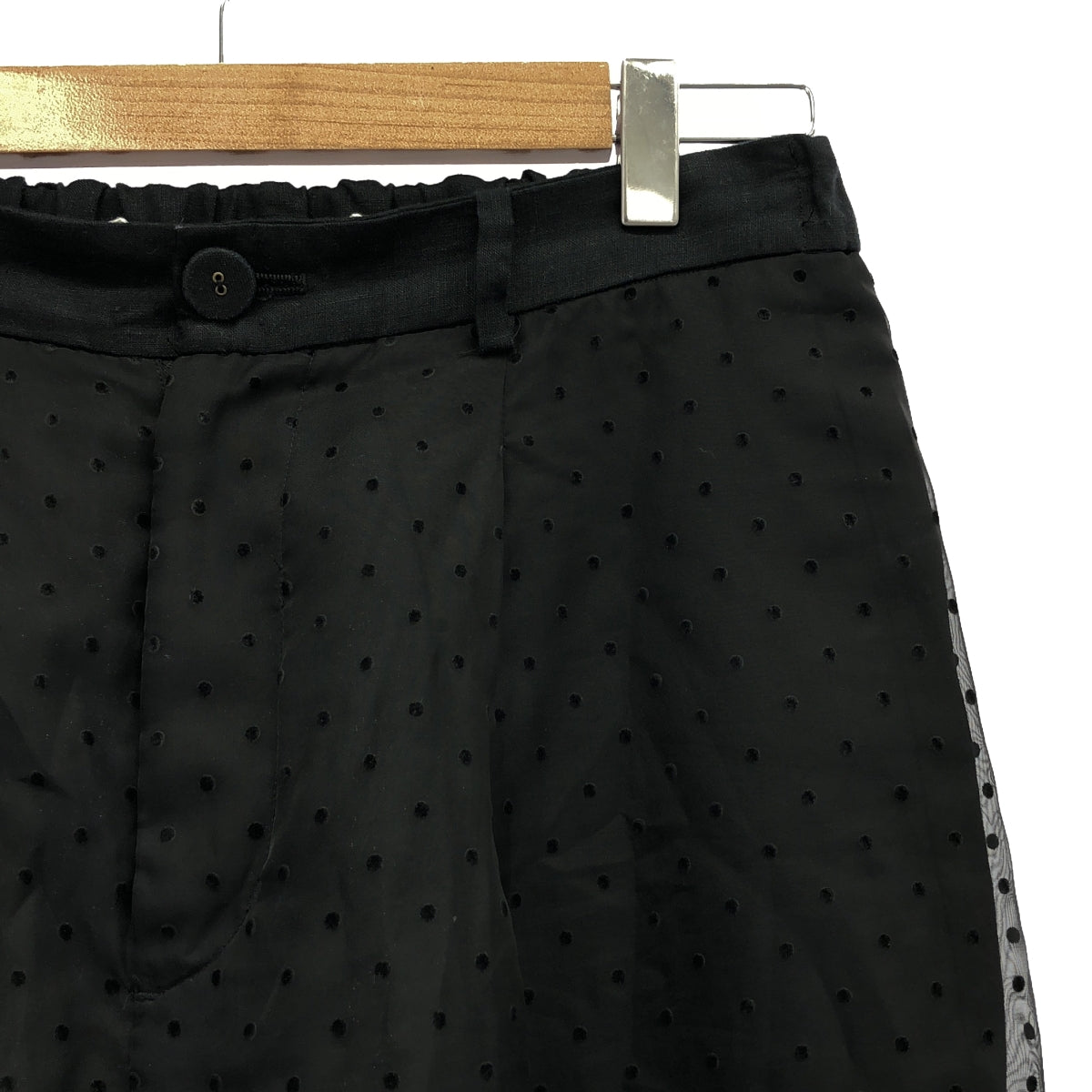 mudoca / Mudoka | Tulle docking skirt pants with dot pattern |