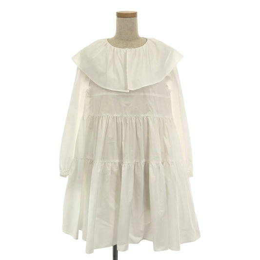 [New] yori | Frill collar tiered tunic | F | White | Women's