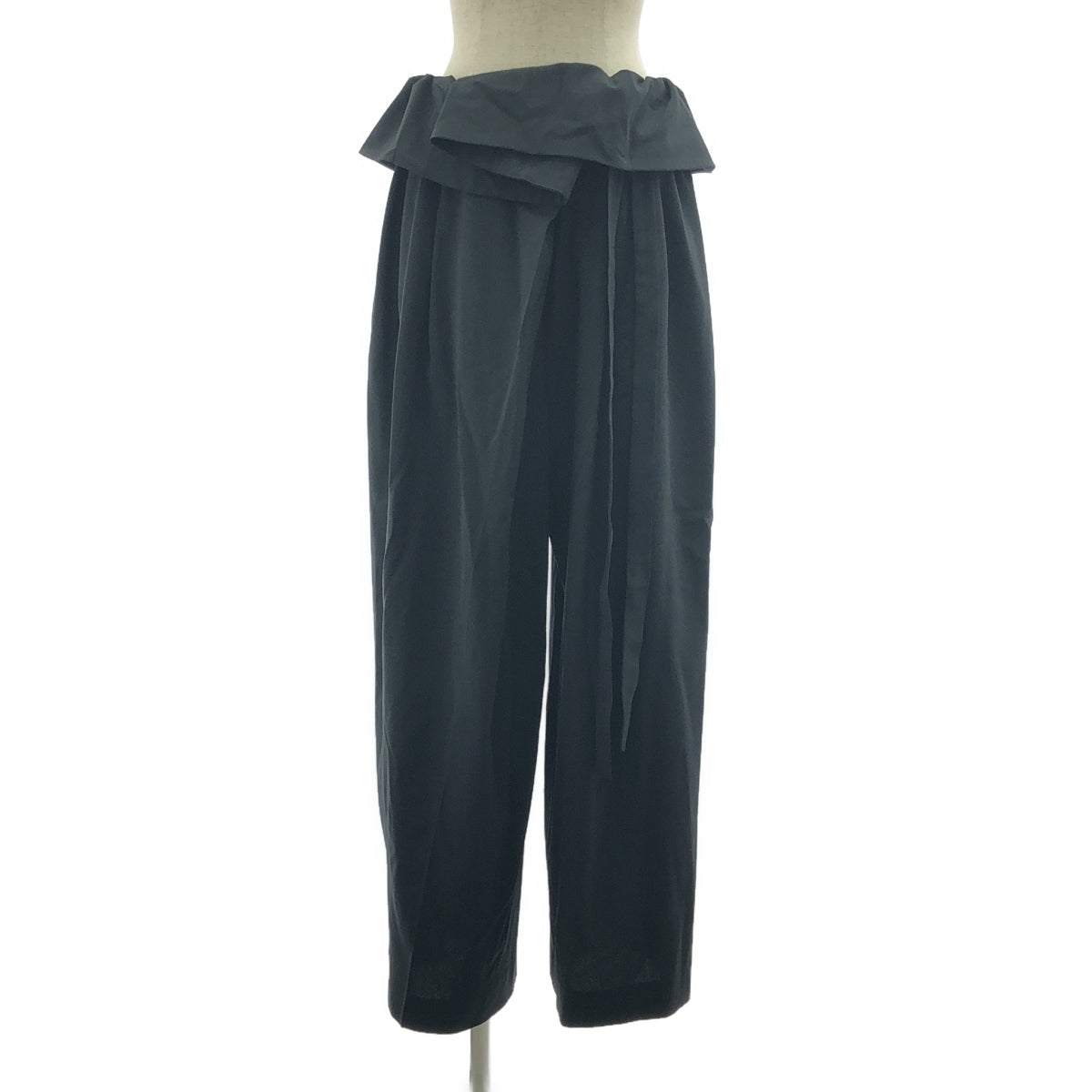 【美品】  LOHEN / ローヘン | 2023AW | オーバーラップパンツ | 38 | ブラック | レディース
